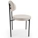 Cadeira Decorativa Estofada Para Sala De Jantar Louise L02 Linho Cru  - Lyam Decor