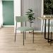 Cadeira Decorativa Estofada Para Sala De Jantar Melina L02 Bouclê Oliva  - Lyam Decor