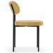 Cadeira Decorativa Estofada Para Sala De Jantar Melina L02 Couríssimo Casco Fendi - Lyam Decor