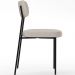 Cadeira Decorativa Estofada Para Sala De Jantar Melina L02 Linho Cru - Lyam Decor