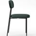 Cadeira Decorativa Estofada Para Sala De Jantar Melina L02 Linho Verde - Lyam Decor