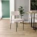 Cadeira Decorativa Estofada Para Sala De Jantar Melina L02 Suede Bege - Lyam Decor