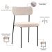 Cadeira Decorativa Estofada Para Sala De Jantar Melina L02 Suede Bege - Lyam Decor
