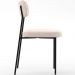 Cadeira Decorativa Estofada Para Sala De Jantar Melina L02 Suede Bege - Lyam Decor