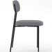 Cadeira Decorativa Estofada Para Sala De Jantar Melina L02 Suede Cinza - Lyam Decor