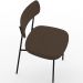 Cadeira Decorativa Estofada Para Sala De Jantar Melina L02 Suede Marrom - Lyam Decor