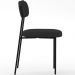 Cadeira Decorativa Estofada Para Sala De Jantar Melina L02 Suede Preto - Lyam Decor