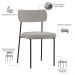 Cadeira Decorativa Estofada Para Sala de Jantar Melina F01 Linho Cinza - Lyam Decor