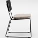 Cadeira Decorativa Estofada Sala De Jantar Allana L02 Couríssimo Preto Linho Cru - Lyam Decor