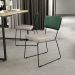 Cadeira Decorativa Estofada Sala De Jantar Allana L02 Facto Verde Musgo Linho Cru - Lyam Decor