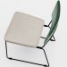 Cadeira Decorativa Estofada Sala De Jantar Allana L02 Facto Verde Musgo Linho Cru - Lyam Decor