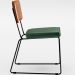 Cadeira Decorativa Estofada Sala Jantar Allana L02 Couríssimo Camel Facto Verde Musgo - Lyam Decor