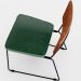 Cadeira Decorativa Estofada Sala Jantar Allana L02 Couríssimo Camel Facto Verde Musgo - Lyam Decor