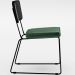 Cadeira Decorativa Estofada Sala Jantar Allana L02 Couríssimo Preto Facto Verde Musgo - Lyam Decor