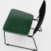 Cadeira Decorativa Estofada Sala Jantar Allana L02 Couríssimo Preto Facto Verde Musgo - Lyam Decor