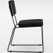 Cadeira Decorativa Estofada Sala Jantar Allana L02 Couríssimo Preto Linho Chumbo - Lyam Decor