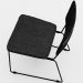 Cadeira Decorativa Estofada Sala Jantar Allana L02 Couríssimo Preto Linho Chumbo - Lyam Decor