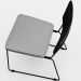 Cadeira Decorativa Estofada Sala Jantar Allana L02 Couríssimo Preto Linho Cinza - Lyam Decor
