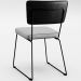 Cadeira Decorativa Estofada Sala Jantar Allana L02 Couríssimo Preto Linho Cinza - Lyam Decor