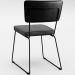 Cadeira Decorativa Estofada Sala Jantar Allana L02 Couríssimo Preto Linho Cinza Escuro - Lyam Decor
