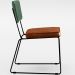 Cadeira Decorativa Estofada Sala Jantar Allana L02 Facto Verde Musgo Couríssimo Camel - Lyam Decor