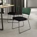 Cadeira Decorativa Estofada Sala Jantar Allana L02 Facto Verde Musgo Linho Chumbo - Lyam Decor