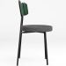 Cadeira Decorativa Estofada Sala Jantar Barcelona L02 Facto Verde Musgo Linho Cinza Escuro - Lyam