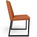 Cadeira Decorativa Industrial Estofada Para Sala de Jantar Dafne L02 Tecido Terracota - Lyam Decor