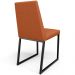 Cadeira Decorativa Industrial Estofada Para Sala de Jantar Dafne L02 Tecido Terracota - Lyam Decor