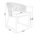Cadeira Decorativa Para Área Gourmet Cozinha Varanda Corda Náutica Bethari D04 Bege - Lyam Decor