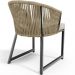 Cadeira Decorativa Para Área Gourmet Cozinha Varanda Corda Náutica Bethari D04 Bege - Lyam Decor