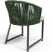 Cadeira Decorativa Para Área Gourmet Cozinha Varanda Corda Náutica Bethari D04 Verde - Lyam Decor