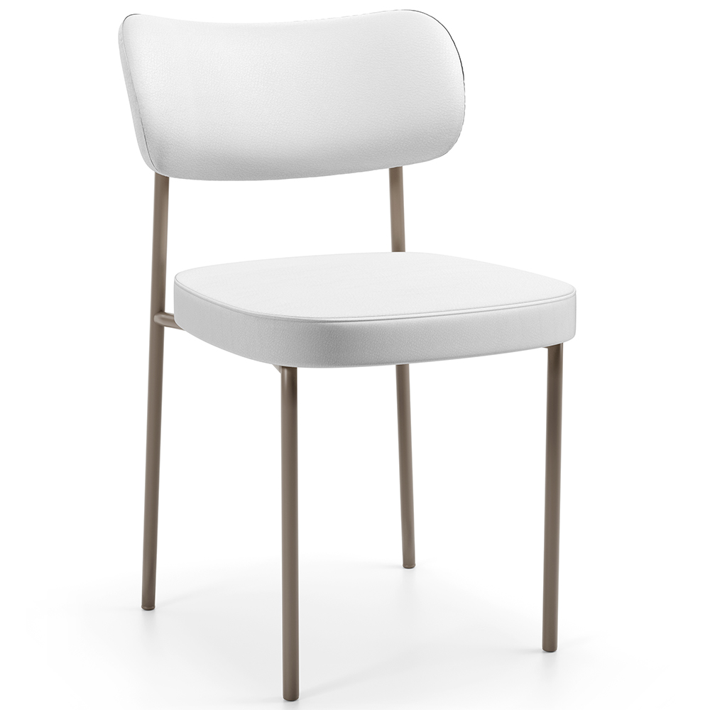 Cadeira Decorativa Para Sala De Jantar Melina Base Arena L02 Facto Branco - Lyam Decor