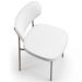 Cadeira Decorativa Para Sala De Jantar Melina Base Arena L02 Facto Branco - Lyam Decor