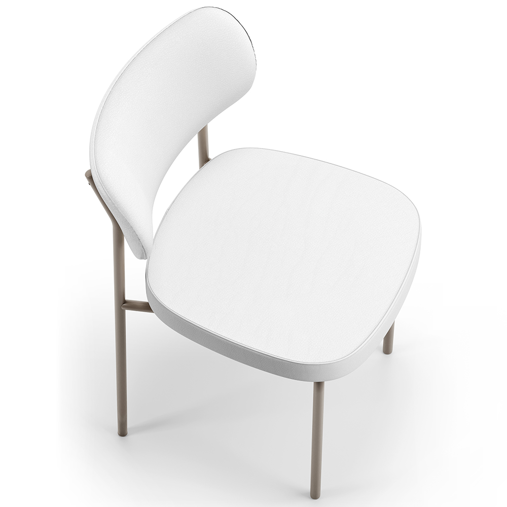 Cadeira Decorativa Para Sala De Jantar Melina Base Arena L02 Facto Branco - Lyam Decor