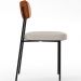 Cadeira Decorativa Para Sala De Jantar Melina L02 Couríssimo Camel Linho Cru - Lyam Decor