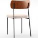 Cadeira Decorativa Para Sala De Jantar Melina L02 Couríssimo Camel Suede Bege - Lyam Decor