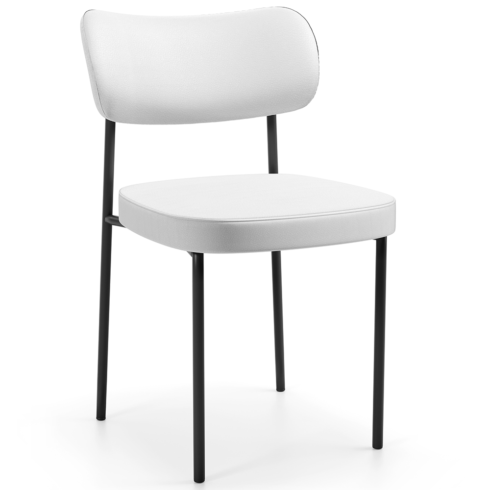 Cadeira Decorativa Para Sala De Jantar Melina L02 Facto Branco - Lyam Decor