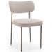 Cadeira Decorativa Sala De Jantar Melina Base Arena L02 Bouclê Creme - Lyam Decor