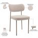 Cadeira Decorativa Sala De Jantar Melina Base Arena L02 Bouclê Creme - Lyam Decor