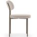 Cadeira Decorativa Sala De Jantar Melina Base Arena L02 Bouclê Creme - Lyam Decor