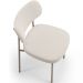 Cadeira Decorativa Sala De Jantar Melina Base Arena L02 Bouclê Cru - Lyam Decor