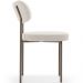 Cadeira Decorativa Sala De Jantar Melina Base Arena L02 Bouclê Cru - Lyam Decor