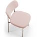 Cadeira Decorativa Sala De Jantar Melina Base Arena L02 Bouclê Rosê - Lyam Decor