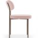 Cadeira Decorativa Sala De Jantar Melina Base Arena L02 Bouclê Rosê - Lyam Decor