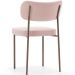 Cadeira Decorativa Sala De Jantar Melina Base Arena L02 Bouclê Rosê - Lyam Decor