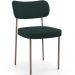 Cadeira Decorativa Sala De Jantar Melina Base Arena L02 Bouclê Verde - Lyam Decor