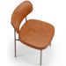 Cadeira Decorativa Sala De Jantar Melina Base Arena L02 Couríssimo Camel - Lyam Decor