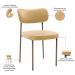 Cadeira Decorativa Sala De Jantar Melina Base Arena L02 Couríssimo Fendi - Lyam Decor