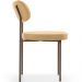 Cadeira Decorativa Sala De Jantar Melina Base Arena L02 Couríssimo Fendi - Lyam Decor